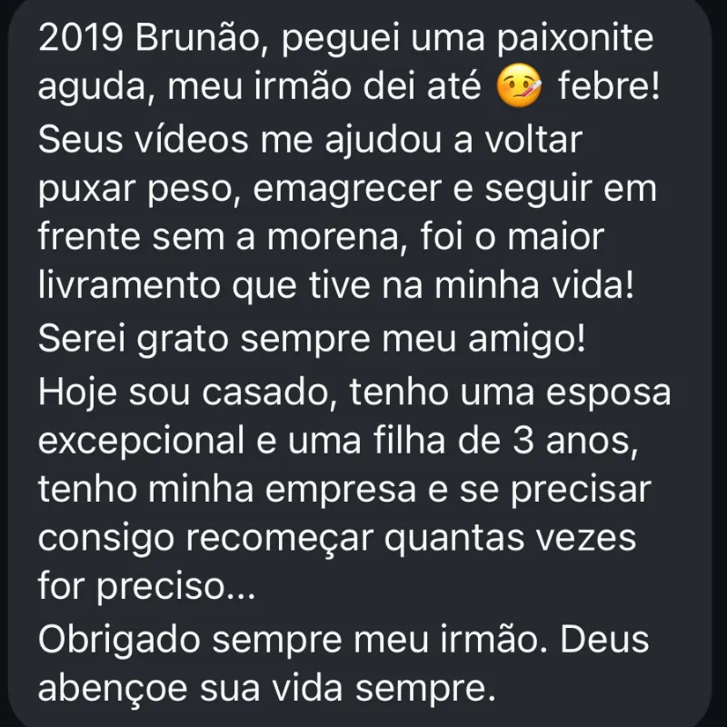 Print de depoimento real de aluno 2 do Método SAGAZ